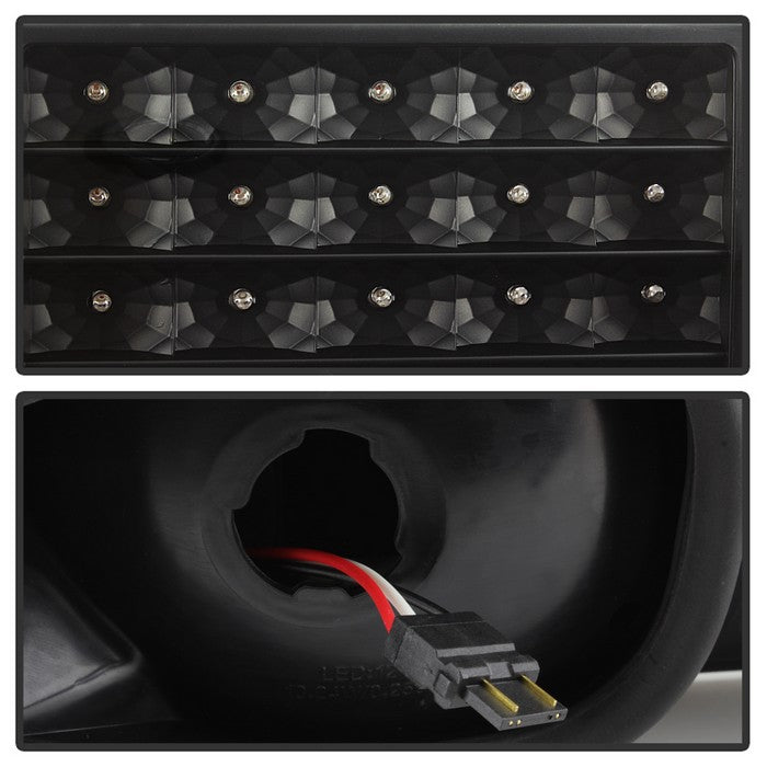 SPYDER Xtune Ford MUStang 87-93 LED Tail Lights Black ALT-ON-FM87-LED-BK 5012975