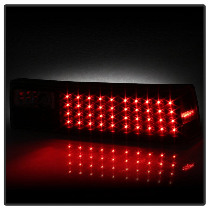 SPYDER Xtune Ford MUStang 87-93 LED Tail Lights Black ALT-ON-FM87-LED-BK 5012975