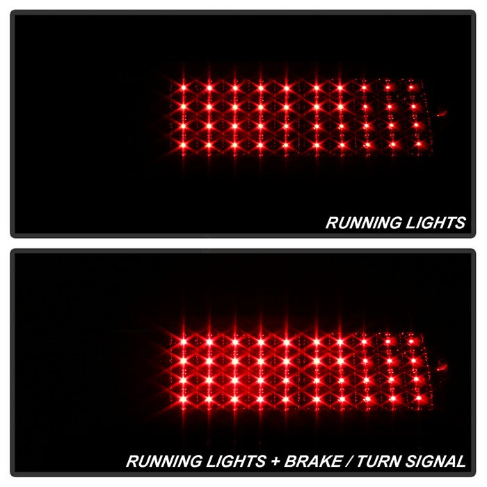SPYDER Xtune Ford MUStang 87-93 LED Tail Lights Red Smoke ALT-ON-FM87-LED-RS 5012999
