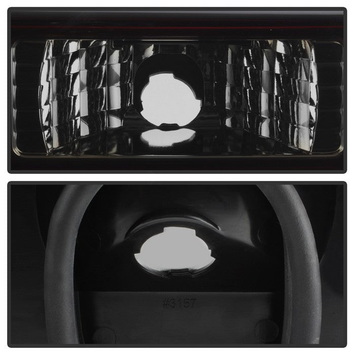 SPYDER Xtune Ford MUStang 87-93 LED Tail Lights Red Smoke ALT-ON-FM87-LED-RS 5012999