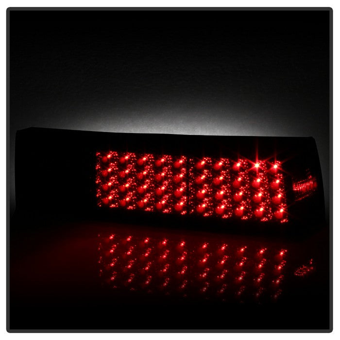 SPYDER Xtune Ford MUStang 87-93 LED Tail Lights Red Smoke ALT-ON-FM87-LED-RS 5012999