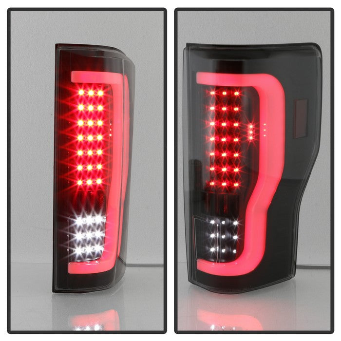 SPYDER xTune 17-18 Ford F-250 Super Duty (Excl LED Models) LED Tail Lights-Blk Smk (ALT-ON-FS17-LBLED-BSM) 9041617