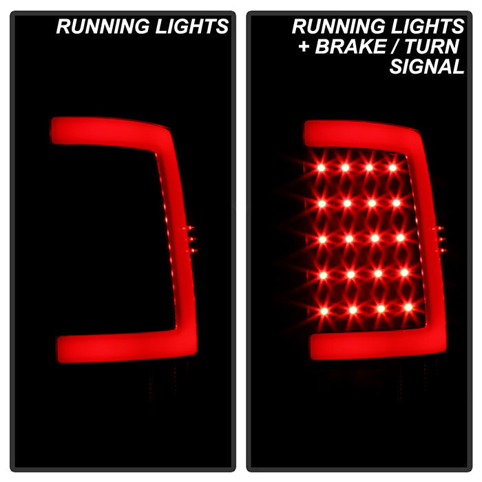 SPYDER Xtune GMC Sierra 07-13 LED Tail Lights Black ALT-ON-GS07-G2-LED-BK 5081551