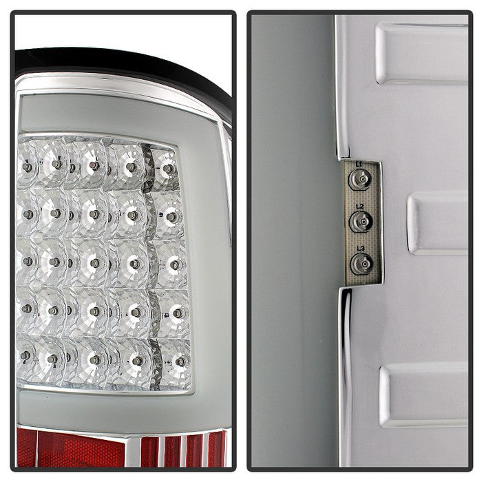 SPYDER Xtune GMC Sierra 07-13 LED Tail Lights Chrome ALT-ON-GS07-G2-LED-C 5081568