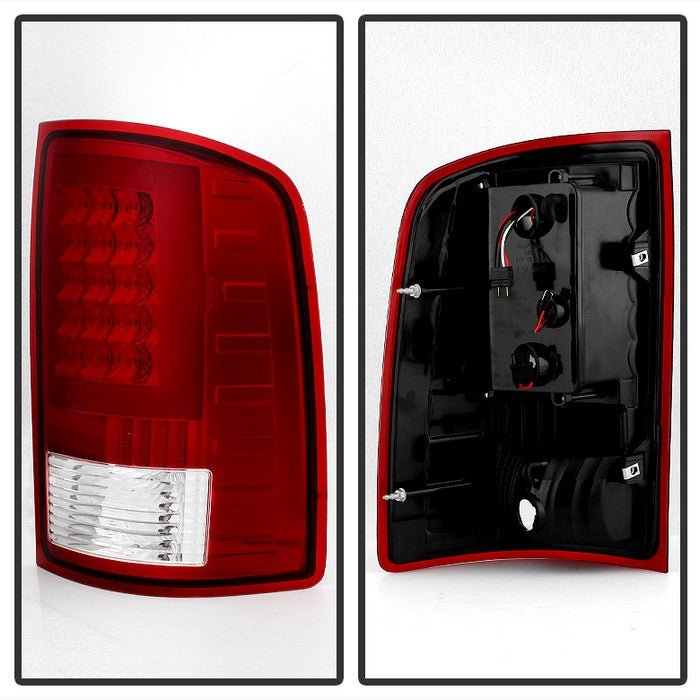 SPYDER Xtune GMC Sierra 07-13 LED Tail Lights Red Clear ALT-ON-GS07-G2-LED-RC 5081575
