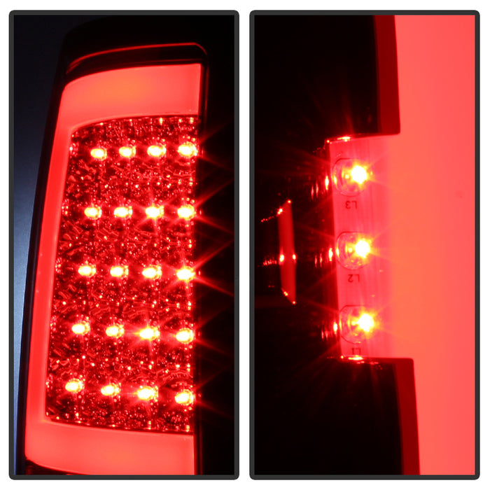 SPYDER Xtune GMC Sierra 07-13 LED Tail Lights Red Clear ALT-ON-GS07-G2-LED-RC 5081575