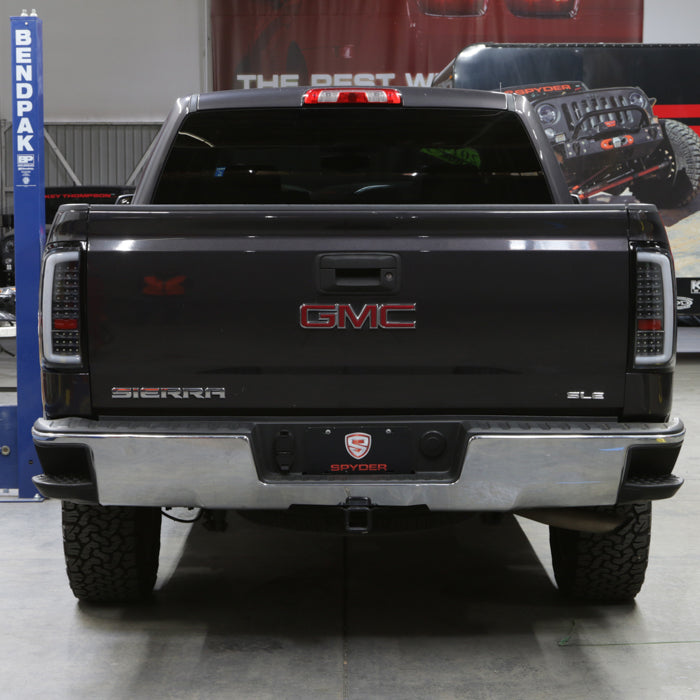 xTune GMC Sierra 1500 14-18 2500HD/3500HD 15-19 LED Tail Lights - Black ALT-ON-GS14-LBLED-BK 9050213
