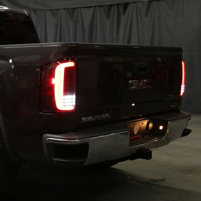 xTune GMC Sierra 1500 14-18 2500HD/3500HD 15-19 LED Tail Lights - Black ALT-ON-GS14-LBLED-BK 9050213