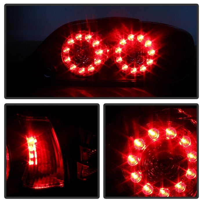 SPYDER Xtune Mazda Rx-8 04-08 LED Tail Lights Black ALT-ON-MRX804-LED-BK 5081209