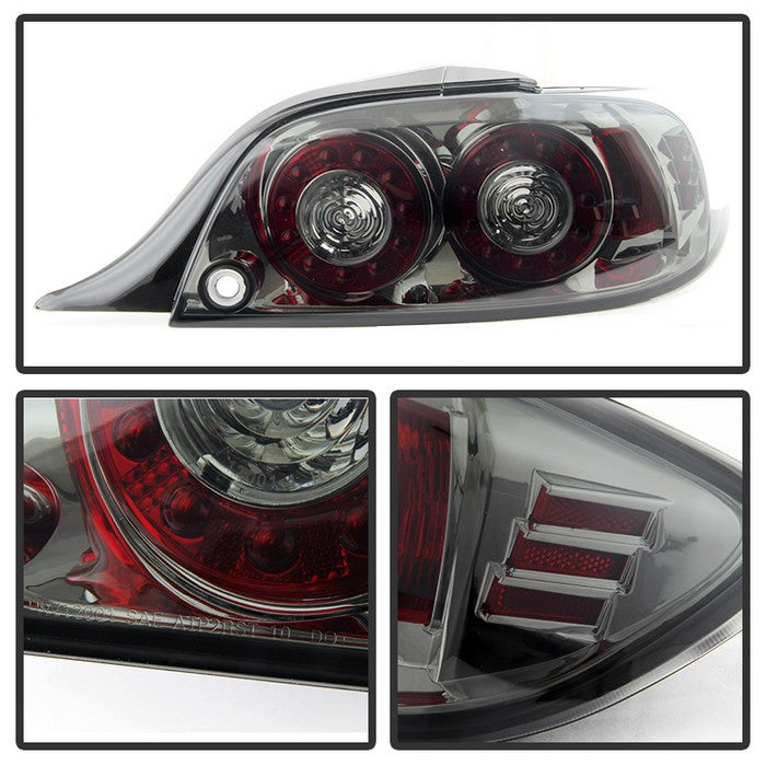 SPYDER Xtune Mazda Rx-8 04-08 LED Tail Lights Smoke ALT-ON-MRX804-LED-SM 5081216