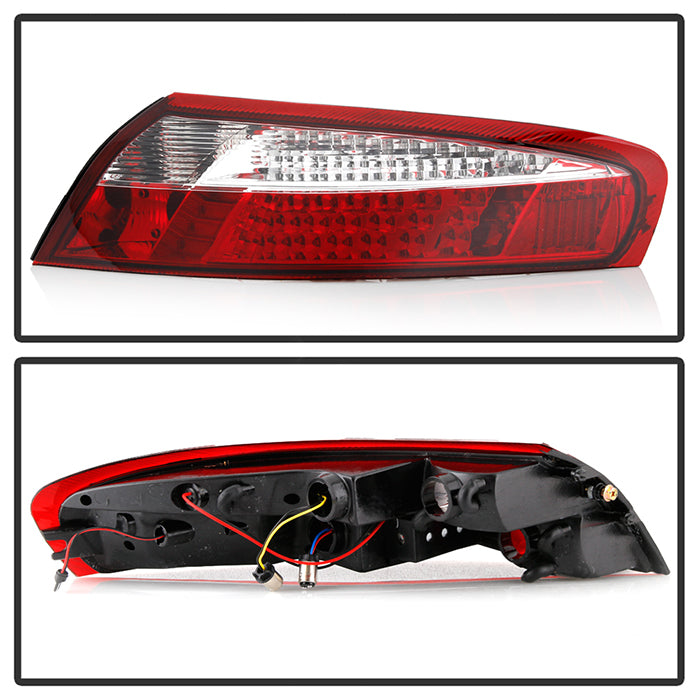 SPYDER Xtune Porsche 911 996 ( Non 4S. Turbo. GT3 ) 99-04 LED Tail Lights Red Clear ALT-ON-P99699-LED-RC 5013132
