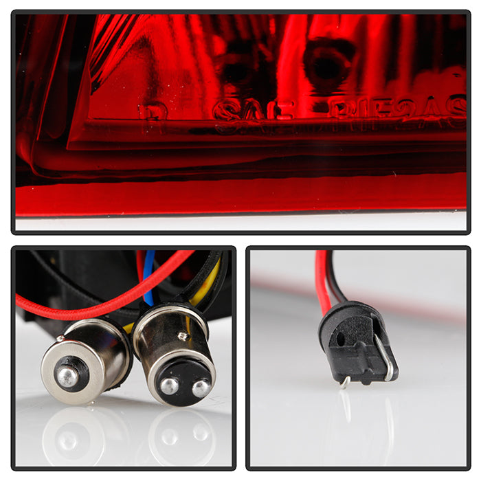 SPYDER Xtune Porsche 911 996 ( Non 4S. Turbo. GT3 ) 99-04 LED Tail Lights Red Clear ALT-ON-P99699-LED-RC 5013132