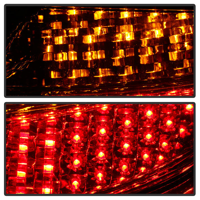 SPYDER Xtune Porsche 911 996 ( Non 4S. Turbo. GT3 ) 99-04 LED Tail Lights Red Clear ALT-ON-P99699-LED-RC 5013132
