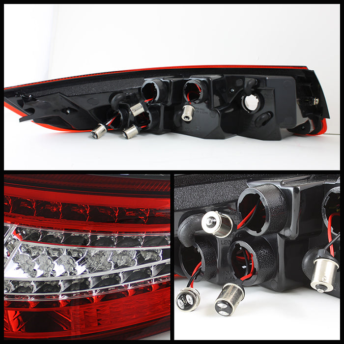 SPYDER Xtune Porsche 911 997 05-08 LED Tail Lights Red Clear ALT-ON-P99705-LED-RC 5008848