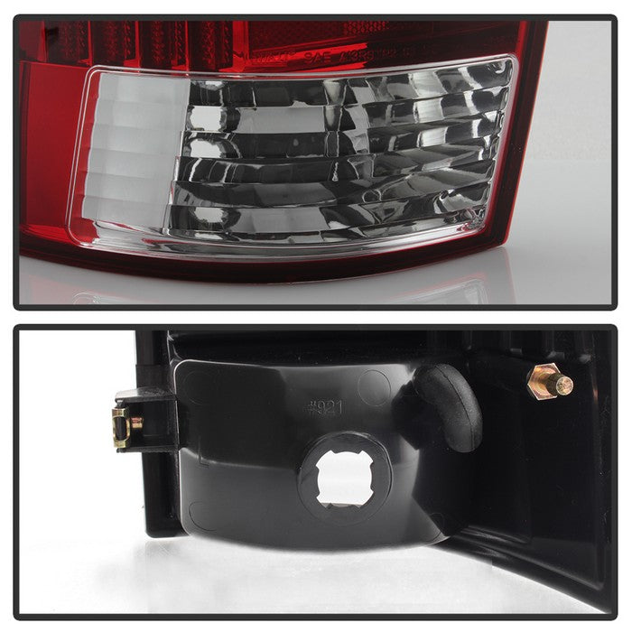 SPYDER xTune 05-15 Toyota Tacoma (Excl LED Tail Light) LED Tail Lights - Red Clear (ALT-ON-TT05-LBLED-RC) 5082138