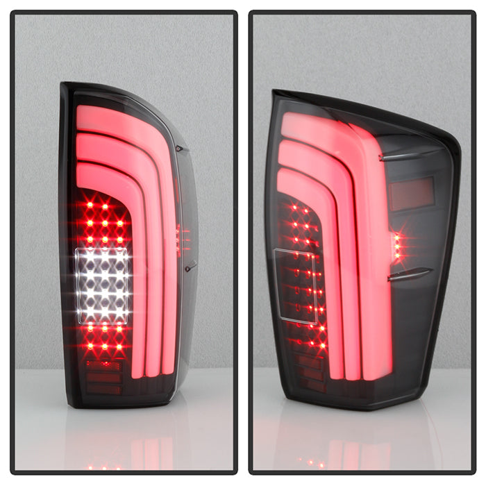 SPYDER xTune 16-19 Toyota Tacoma Version LED Tail Lights - Black Smoke (ALT-ON-TT16-LBLED-BSM) 9048630