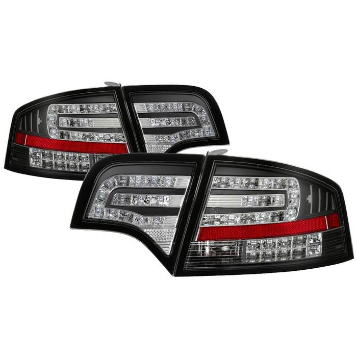 Spyder Audi A4 4Dr 06-08 LED Tail Lights Black ALT-YD-AA406-G2-LED-BK 5029287