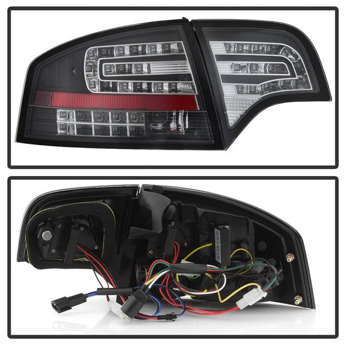 Spyder Audi A4 4Dr 06-08 LED Tail Lights Black ALT-YD-AA406-G2-LED-BK 5029287