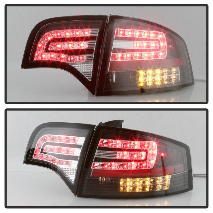 Spyder Audi A4 4Dr 06-08 LED Tail Lights Black ALT-YD-AA406-G2-LED-BK 5029287