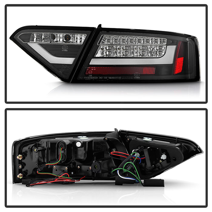 Spyder Audi A5 08-12 LED Tail Lights Black ALT-YD-AA508-LED-BK 5082275