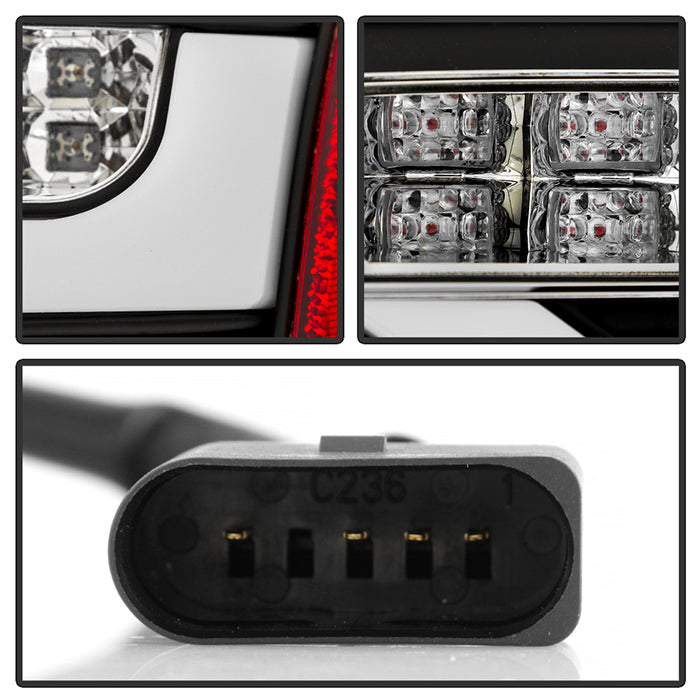 Spyder Audi A5 08-12 LED Tail Lights Black ALT-YD-AA508-LED-BK 5082275