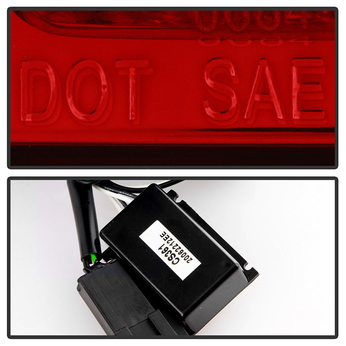 Spyder 08-12 Audi A5 LED Tail Lights - Red Clear ALT-YD-AA508V2-LED-RC 5083258