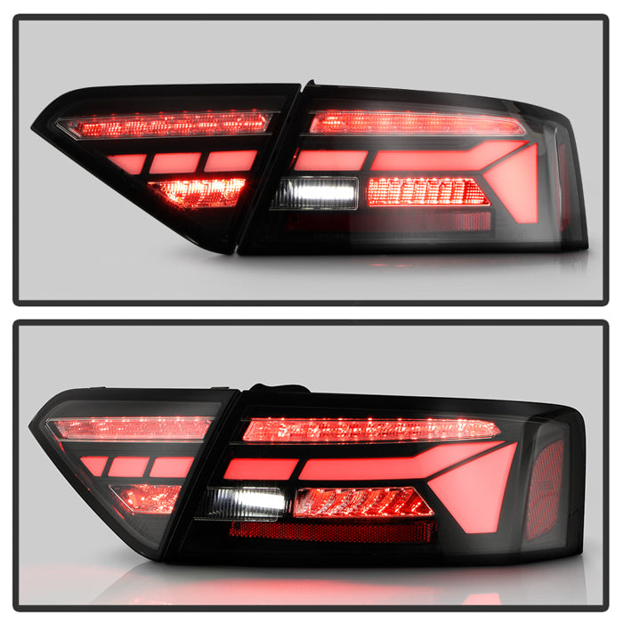 SPYDER Apex 13-17 Audo A5 / S5 / RS5 (Factory LED) LED Tail Lights - Blk (ALT-YD-AA513LED-SEQGR-BK) 5089045