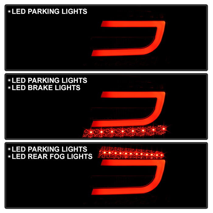 Spyder Audi A6 05-08 4Dr Sedan( not fit Quattro) Light Bar LED Tail Lights Blk ALT-YD-AA605-LBLED-BK 5079602