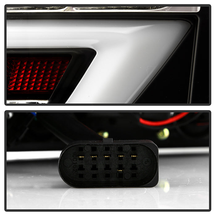 Spyder Audi A6 05-08 4Dr Sedan( not fit Quattro) Light Bar LED Tail Lights Blk ALT-YD-AA605-LBLED-BK 5079602