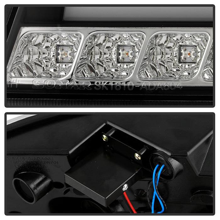 Spyder Audi A6 05-08 4Dr Sedan( not fit Quattro) Light Bar LED Tail Lights Blk ALT-YD-AA605-LBLED-BK 5079602