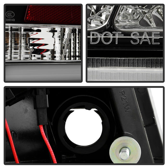 Spyder Audi A6 05-08 4Dr Sedan( not fit Quattro) Light Bar LED Tail Lights Blk ALT-YD-AA605-LBLED-BK 5079602