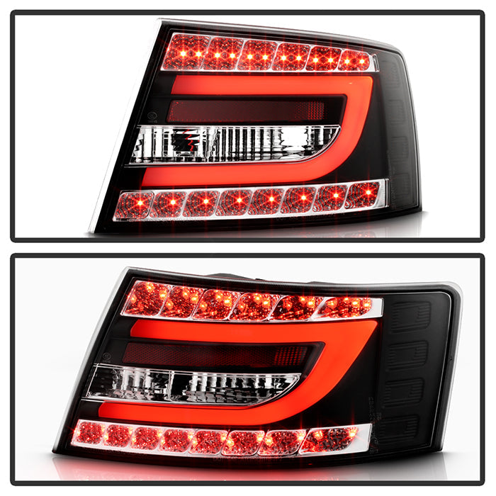 Spyder Audi A6 05-08 4Dr Sedan( not fit Quattro) Light Bar LED Tail Lights Blk ALT-YD-AA605-LBLED-BK 5079602