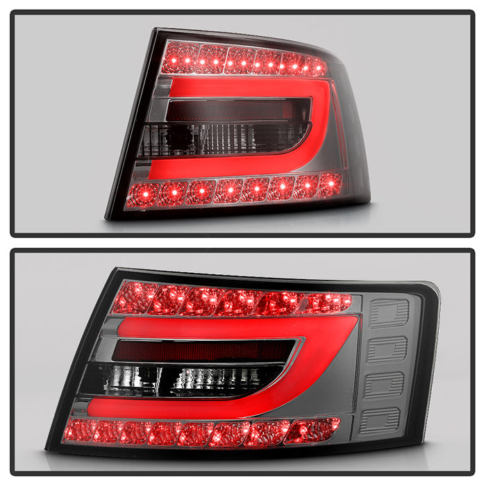 Spyder Audi A6 05-08 4Dr Sedan Only Light Bar LED Tail Lights Smke ALT-YD-AA605V2-LBLED-SM 5080776