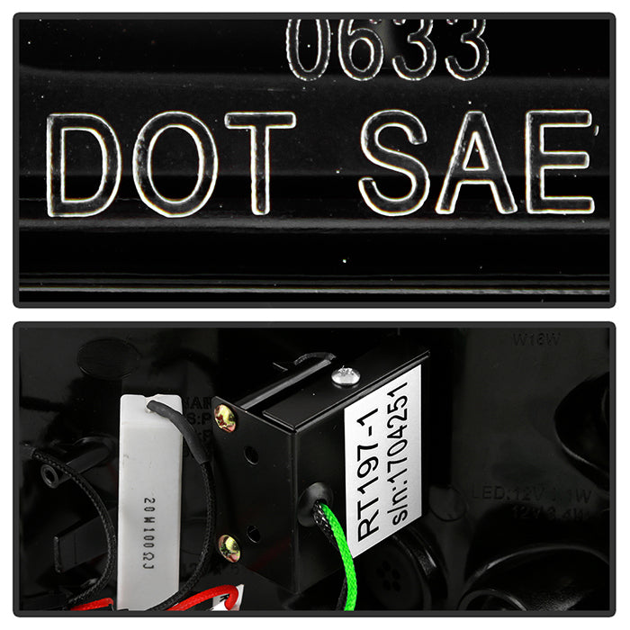 Spyder 09-12 Audi A6 LED Tail Lights - Black (ALT-YD-AA609-LED-BK) 5085160