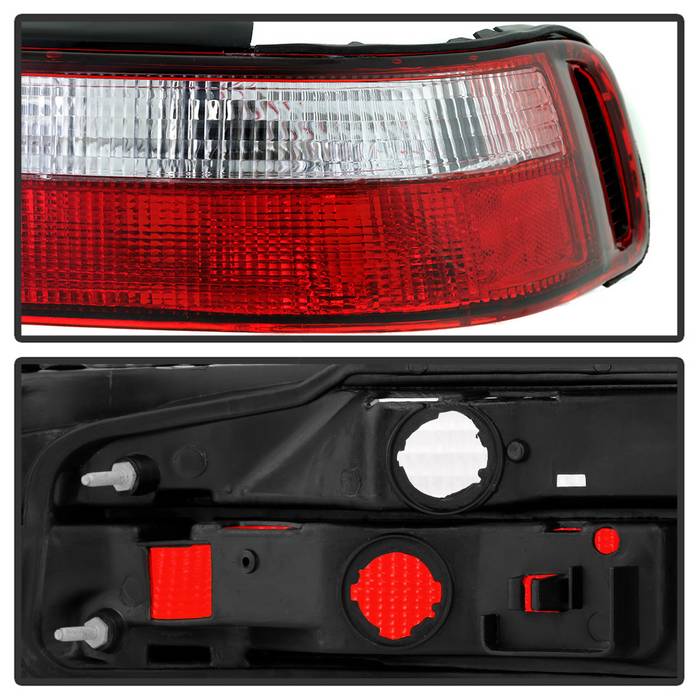Spyder Acura Integra 90-93 2Dr Euro Style Tail Lights Red Clear ALT-YD-AI90-RC 5000187
