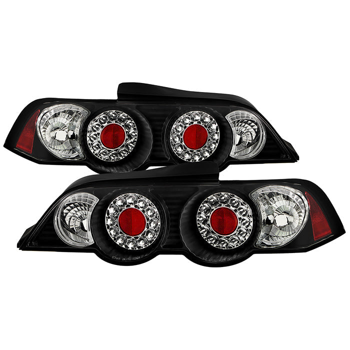 Spyder Acura RSX 02-04 LED Tail Lights Black ALT-YD-ARSX02-LED-BK 5000361