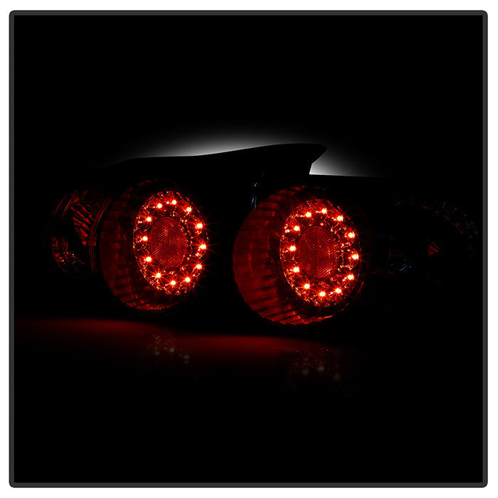 Spyder Acura RSX 02-04 LED Tail Lights Black ALT-YD-ARSX02-LED-BK 5000361