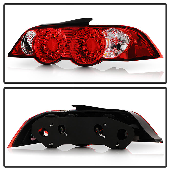 Spyder Acura RSX 02-04 LED Tail Lights Red Clear ALT-YD-ARSX02-LED-RC 5000385
