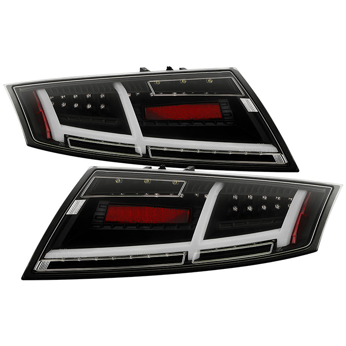 Spyder Audi TT 07-12 LED Tail Lights Black ALT-YD-ATT07-LED-BK 5081674