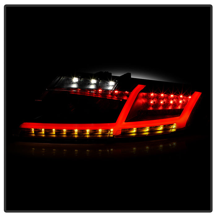 Spyder Audi TT 07-12 LED Tail Lights Black ALT-YD-ATT07-LED-BK 5081674