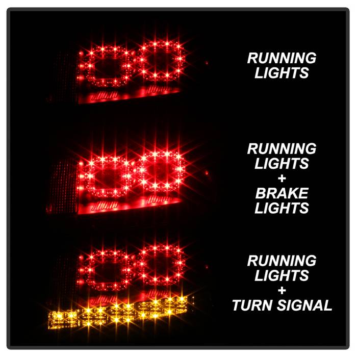 Spyder Audi TT 00-06 LED Tail Lights Black ALT-YD-ATT99-LED-BK 5000422