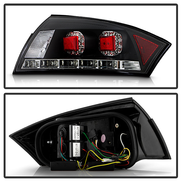 Spyder Audi TT 00-06 LED Tail Lights Black ALT-YD-ATT99-LED-BK 5000422