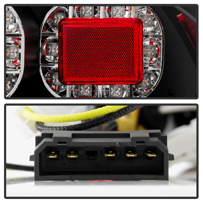 Spyder Audi TT 00-06 LED Tail Lights Black ALT-YD-ATT99-LED-BK 5000422