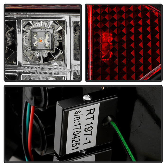 Spyder Audi TT 00-06 LED Tail Lights Black ALT-YD-ATT99-LED-BK 5000422