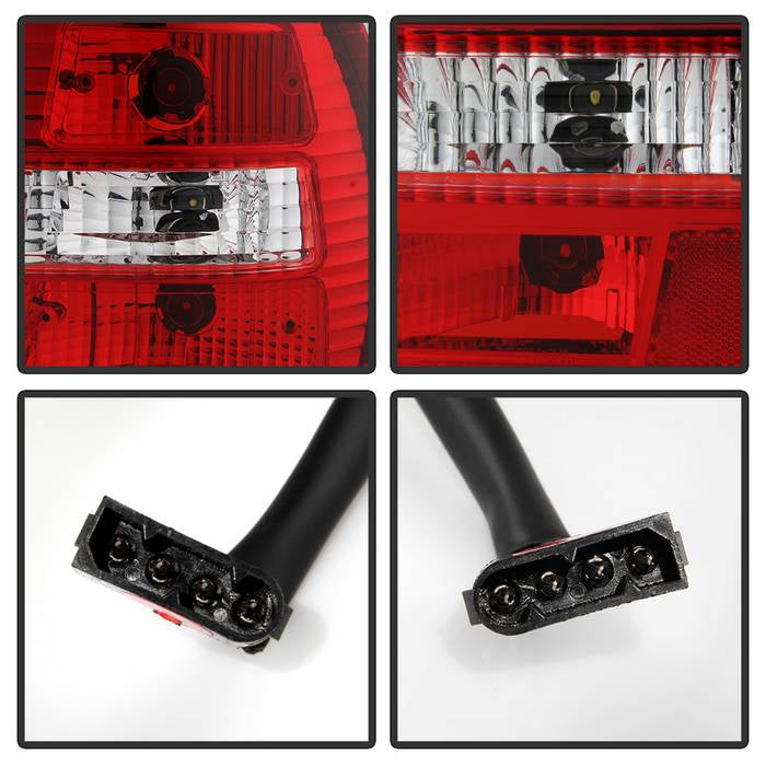 Spyder BMW E34 5-Series 88-95 Euro Style Tail Lights Red Clear ALT-YD-BE3488-RC 5000491