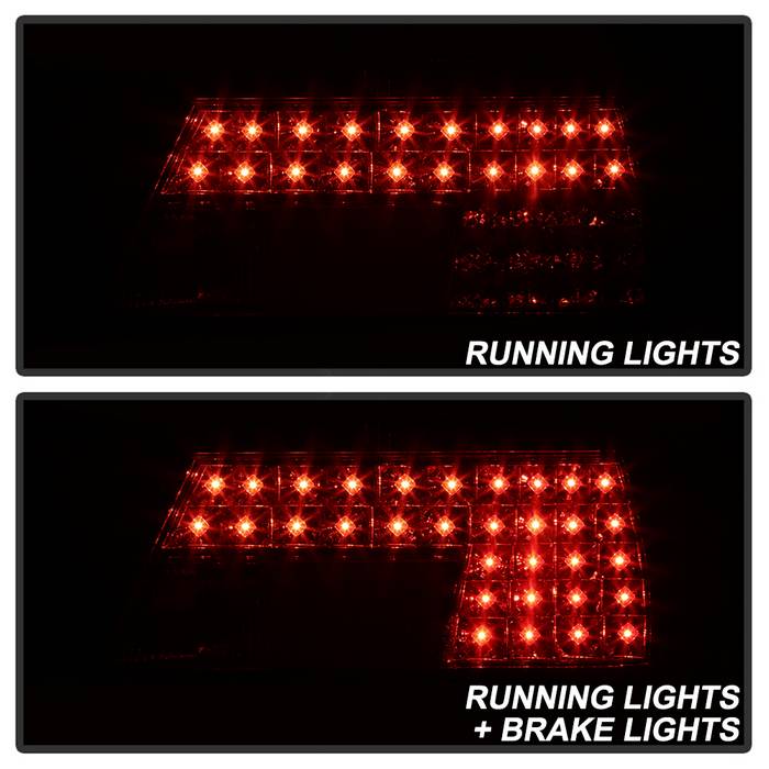 Spyder BMW E38 7-Series 95-01 LED Tail Lights Red Clear ALT-YD-BE3895-LED-RC 5000620