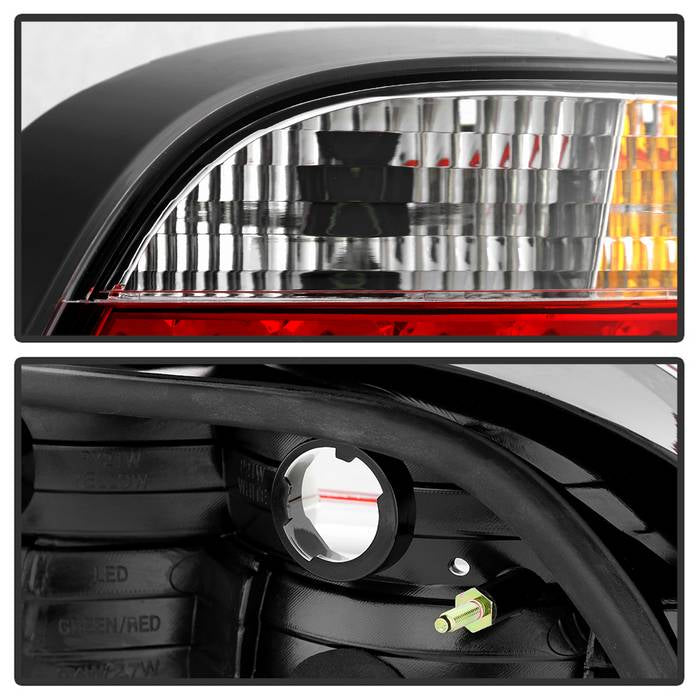 Spyder BMW E38 7-Series 95-01 LED Tail Lights Red Clear ALT-YD-BE3895-LED-RC 5000620