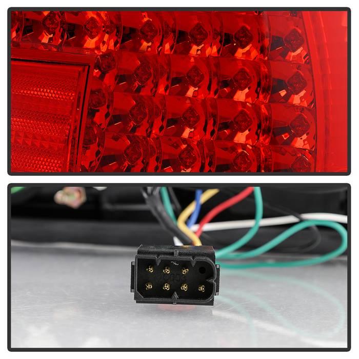 Spyder BMW E38 7-Series 95-01 LED Tail Lights Red Clear ALT-YD-BE3895-LED-RC 5000620