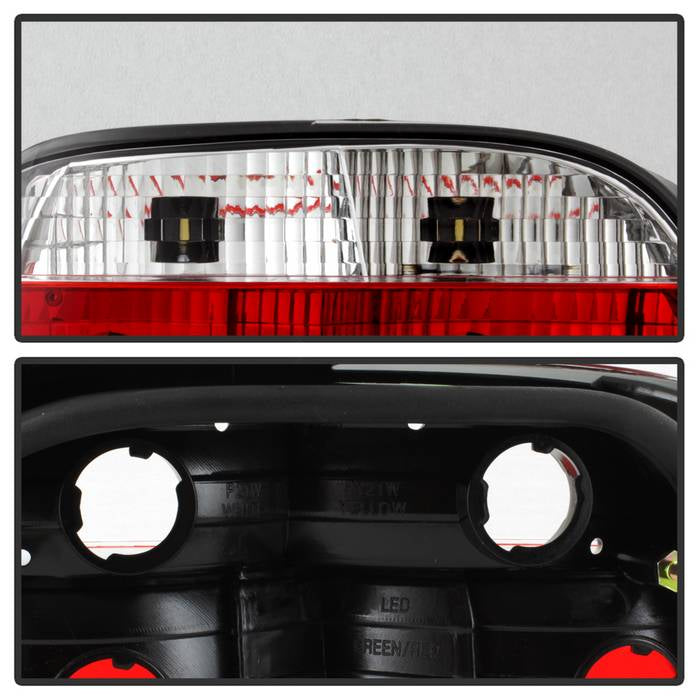 Spyder BMW E38 7-Series 95-01 Crystal Tail Lights Red Clear ALT-YD-BE3895-RC 5000651