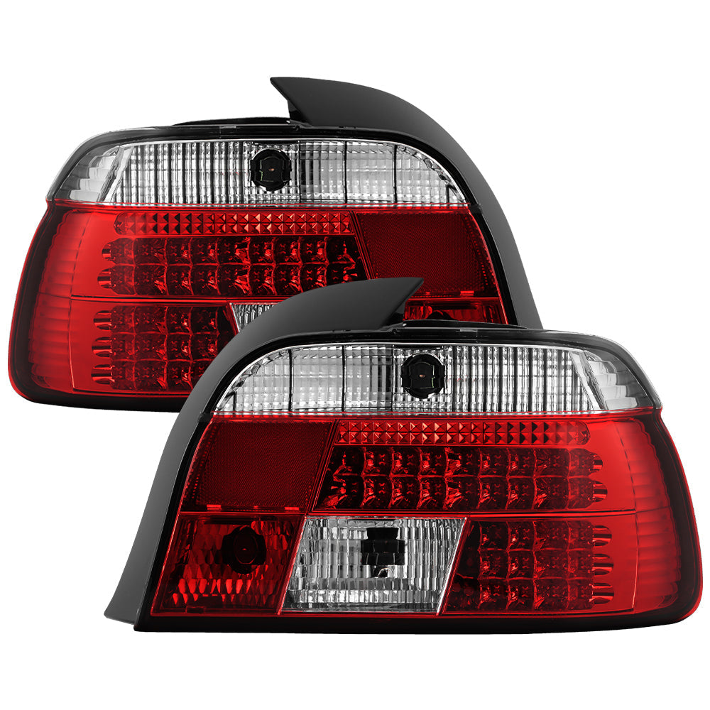Spyder BMW E39 5-Series 97-00 LED Tail Lights Red Clear ALT-YD-BE3997-LED-RC 5000675